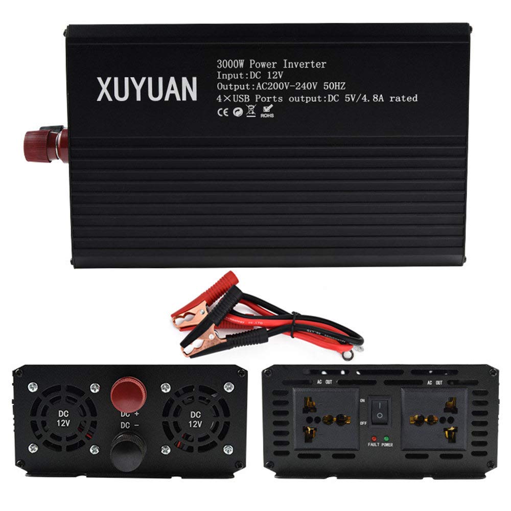 Amazon.co.jp: 3000ワット12V 24V車のパワーインバーター、100V AC